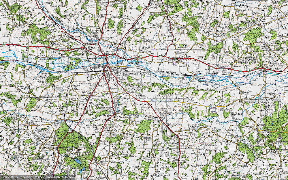 Old Map of Bury's Bank, 1919 in 1919
