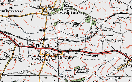 Old map of Bushby Spinney in 1921