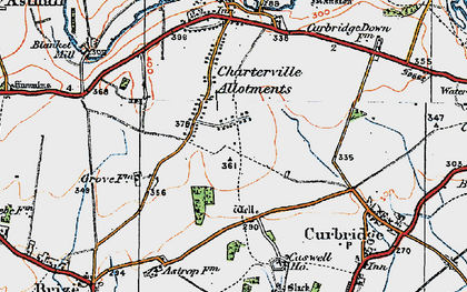 Old map of Bushey Ground in 1919