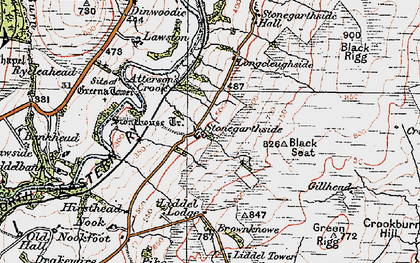 Old map of Liddel Lodge in 1925