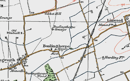 Old map of Buslingthorpe in 1923