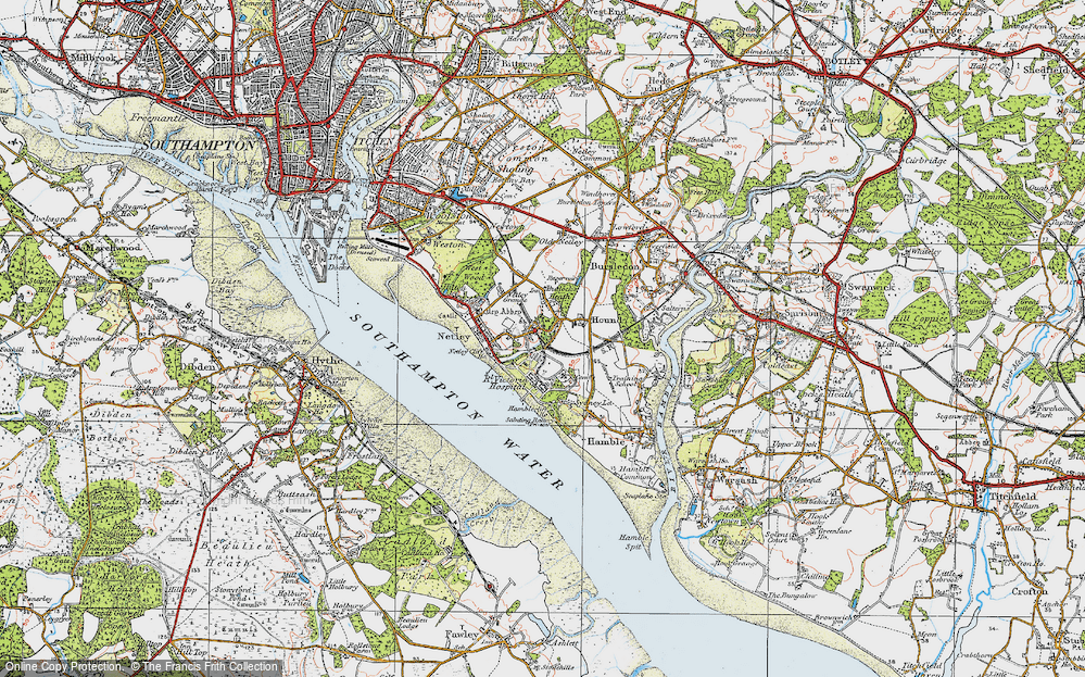 Old Map of Butlocks Heath, 1919 in 1919