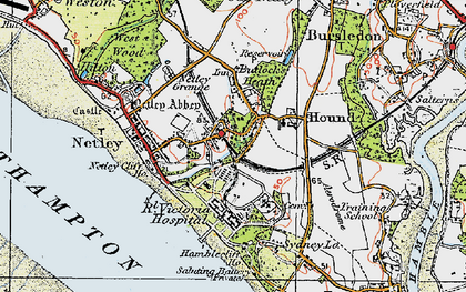 Old map of Butlocks Heath in 1919