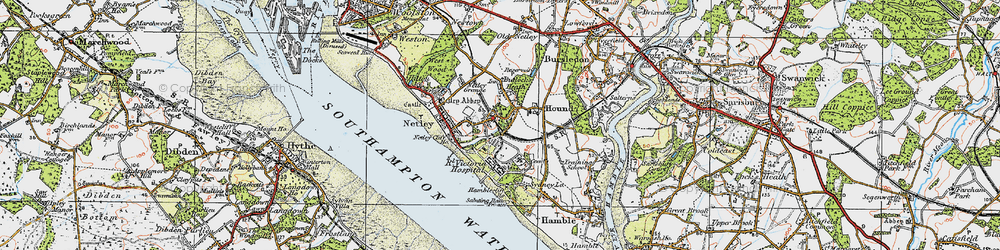 Old map of Butlocks Heath in 1919
