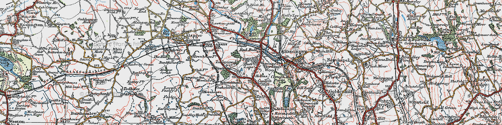 Old map of Butt Lane in 1923
