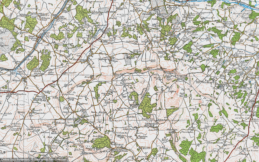 Old Map of Buttermere, 1919 in 1919