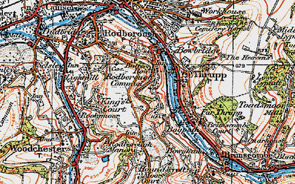 Old map of Butterrow in 1919