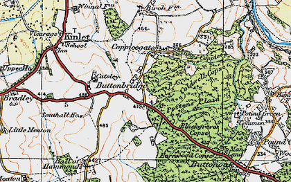 Old map of Buttonbridge in 1921
