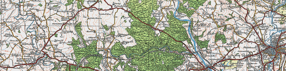 Old map of Blackgraves Copse in 1921