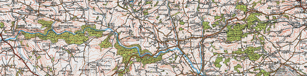 Old map of Boyland in 1919