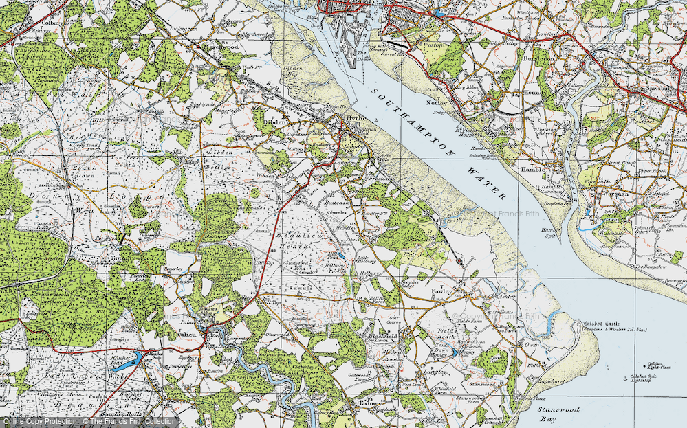 Old Map of Buttsash, 1919 in 1919