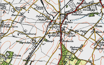 Old map of Buttsole in 1920