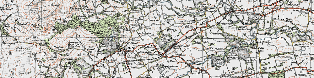 Old map of Buxley in 1926