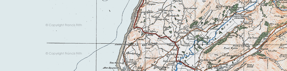 Old map of Bwlch in 1922