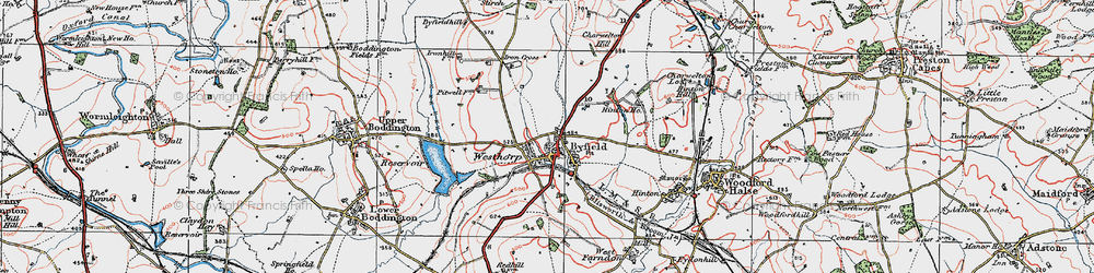 Old map of Byfield in 1919