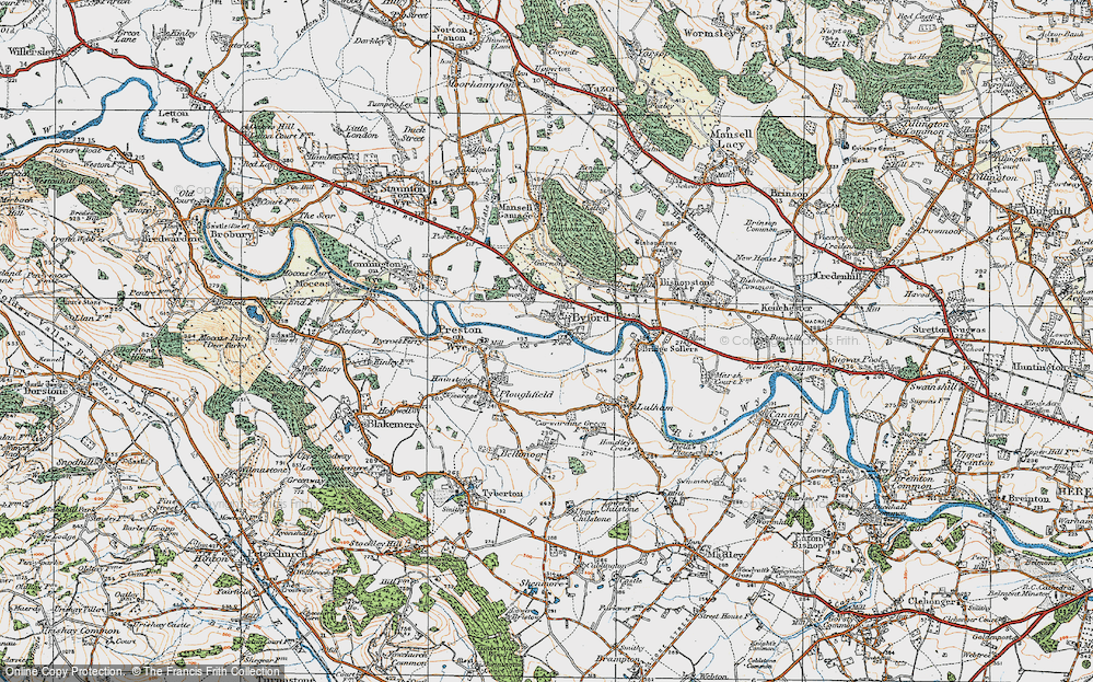 Old Map of Byford, 1920 in 1920