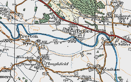 Old map of Byford in 1920