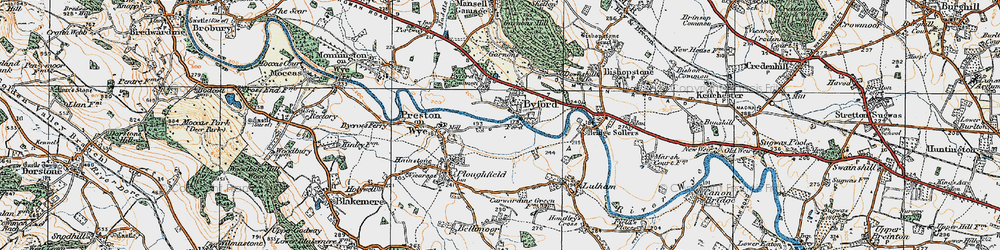 Old map of Byford in 1920