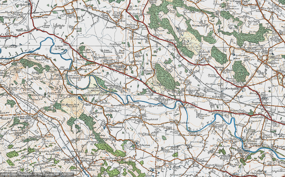 Old Map of Byford Common, 1920 in 1920