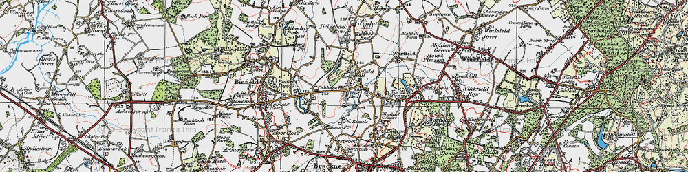 Old map of Cabbage Hill in 1919