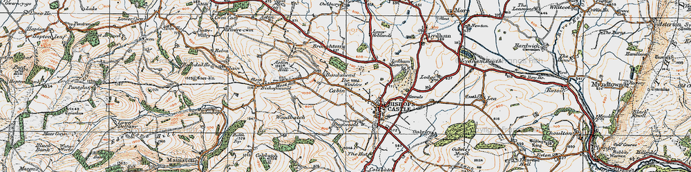 Old map of Cabin in 1920