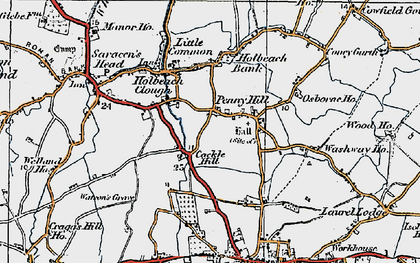 Old map of Cackle Hill in 1922