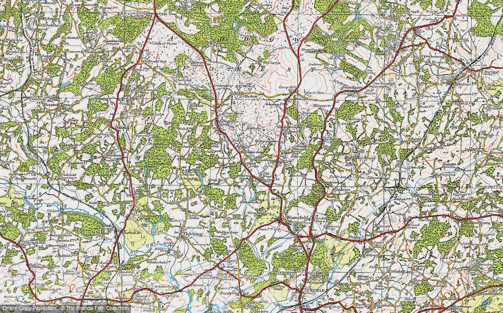 Old Map of Cackle Street, 1920 in 1920