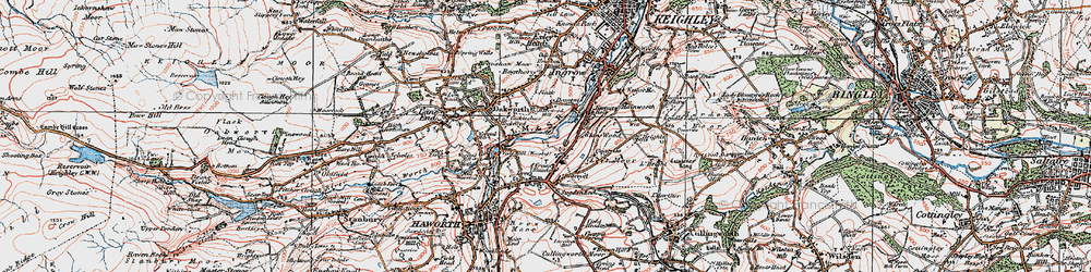 Old map of Cackleshaw in 1925