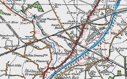 Old map of Cadishead in 1923