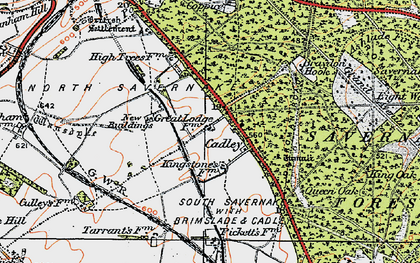 Old map of Braydon Hook in 1919