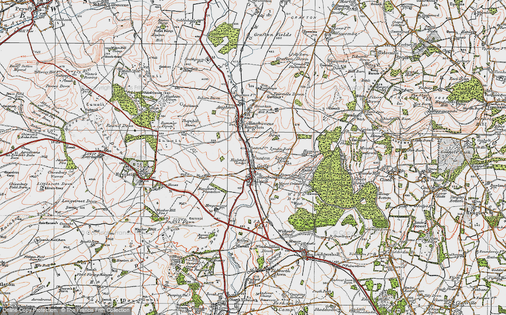 Old Map of Cadley, 1919 in 1919