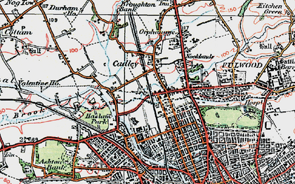 Old map of Cadley in 1924