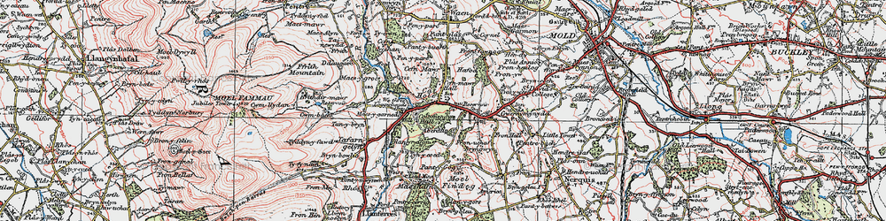 Old map of Cadole in 1924