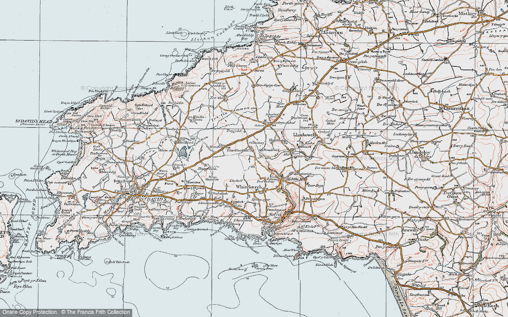 Old Map of Caer-Farchell, 1922 in 1922