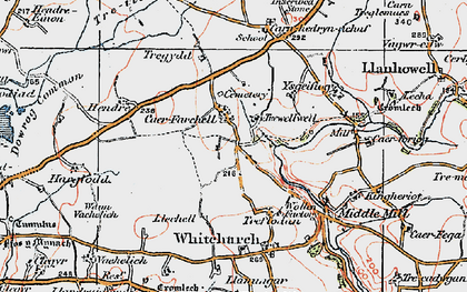 Old map of Caer-Farchell in 1922