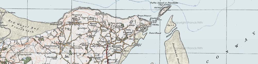 Old map of Caim in 1922