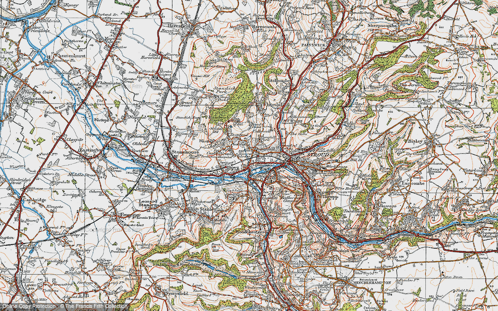 Old Maps of Cainscross, Gloucestershire - Francis Frith