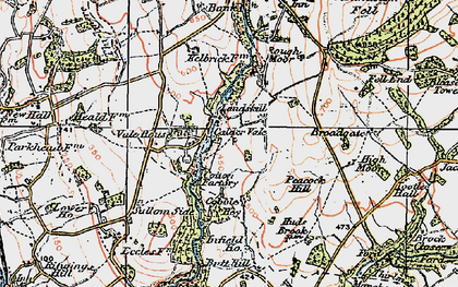 Old map of Calder Vale in 1924