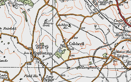 Old map of Caldwell in 1921