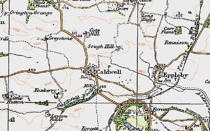 Old map of Caldwell in 1925