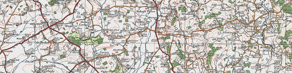 Old map of Blackway in 1920