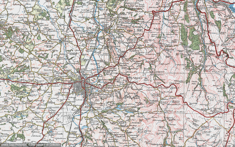 Old Map of Calrofold, 1923 in 1923