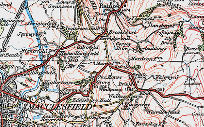 Old map of Calrofold in 1923