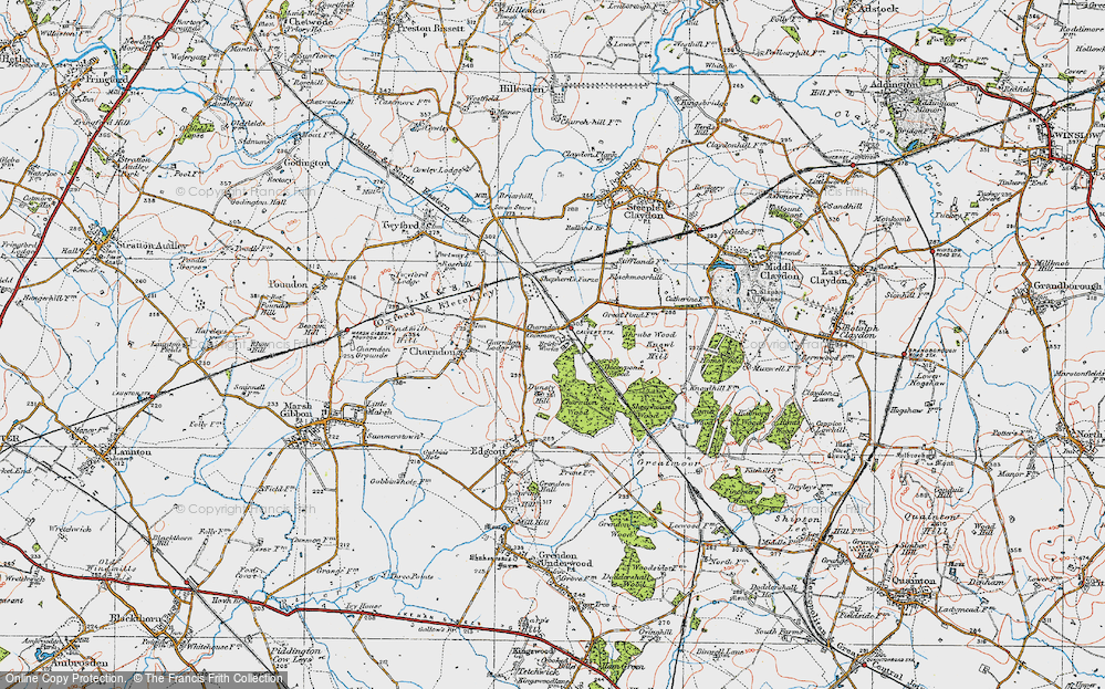 Old Map of Calvert, 1919 in 1919