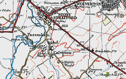 Old map of Kiln Farm in 1919