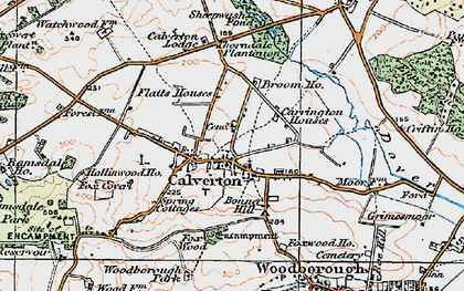 Old map of Abbey House in 1921