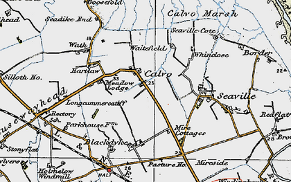 Old map of Calvo in 1925
