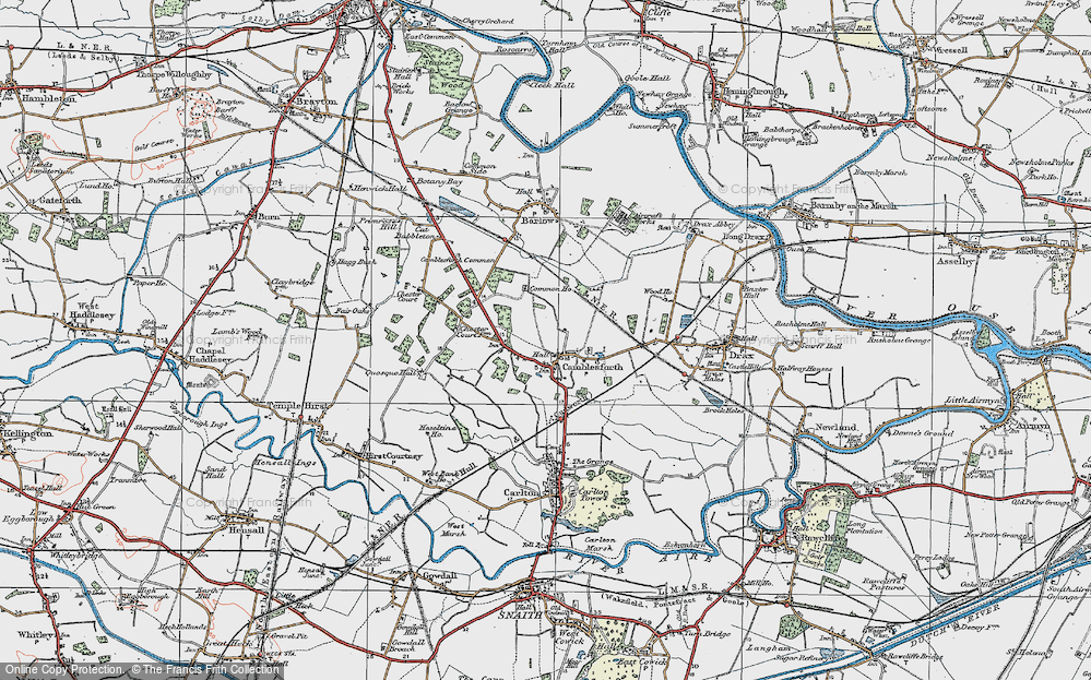 Old Map of Camblesforth, 1924 in 1924