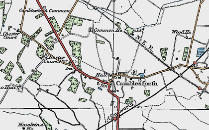 Old map of Camblesforth in 1924