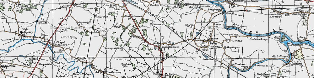 Old map of Camblesforth in 1924